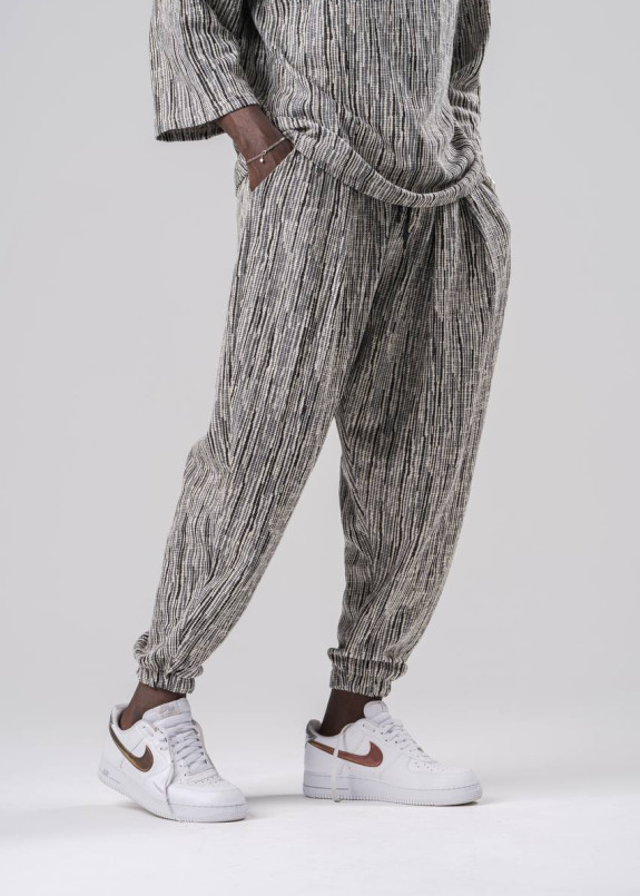 Штани вільного крою смугасті MFStore Изображение Штани вільного крою смугасті MFStore
