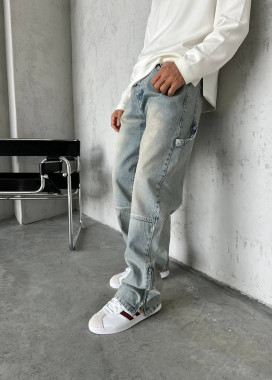 Багі світло-блакитні на блискавках знизу MFStore Изображение Багі світло-блакитні на блискавках знизу MFStore