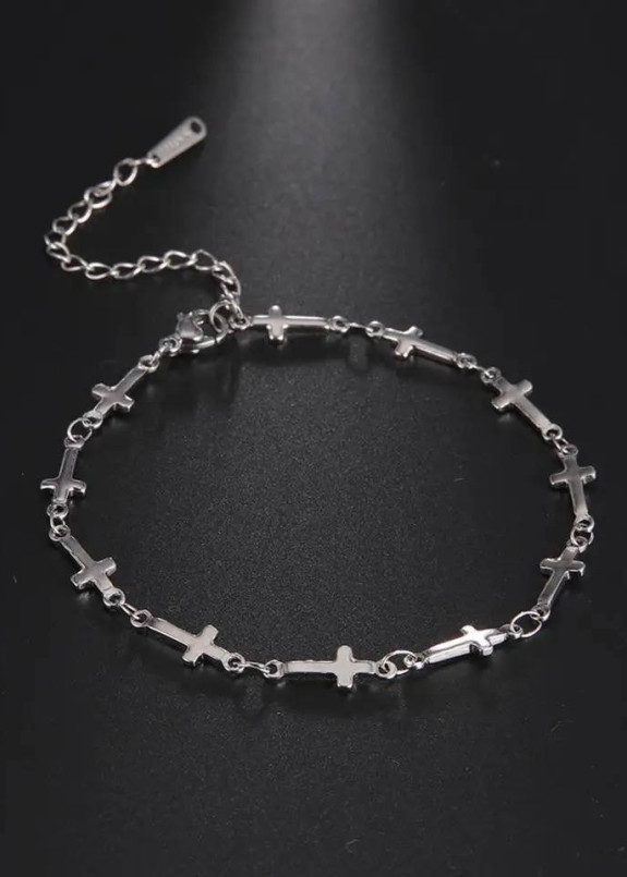 Модний хрест браслет з нержавіючої сталі MFStore Изображение Модний хрест браслет з нержавіючої сталі MFStore