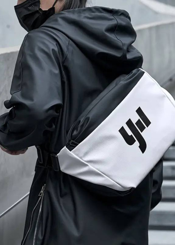 Функціональна сумка через плече біла з чорним MFStore Изображение Функціональна сумка через плече біла з чорним MFStore