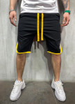 Шорты с желтыми вставками и черепом MFStore Изображение Шорты с желтыми вставками и черепом MFStore