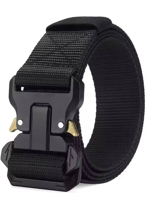 Ремінь з металевою застібкою чорний MFStore Изображение Ремінь з металевою застібкою чорний MFStore