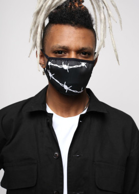 Маска для лица черная Проволока Изображение Маска для лица черная Проволока