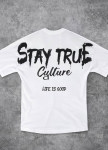 Футболка вільного крою stay true біла MFStore Изображение Футболка вільного крою stay true біла MFStore