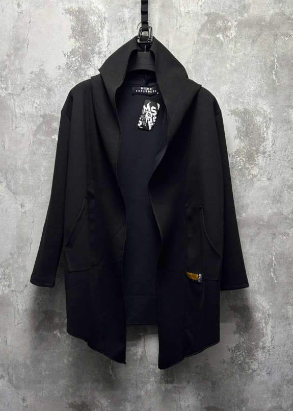 Кардиган дизайнерський з капюшоном і накладними карманами MFStore Изображение Кардиган дизайнерський з капюшоном і накладними карманами MFStore