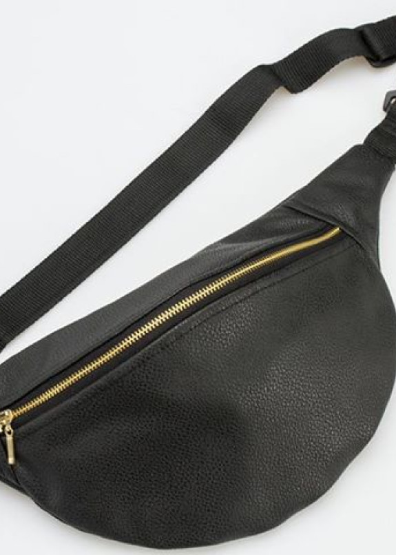 Поясная сумка банан Mat Black Big Изображение Поясная сумка банан Mat Black Big