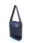 Изображение Джинсовая сумка с ремнем и черной полоской