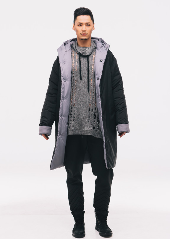 Двухсторонний пуховик на кнопках ROUSSIN Изображение Двухсторонний пуховик на кнопках ROUSSIN