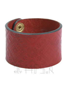 Красный браслет с узором Изображение Красный браслет с узором