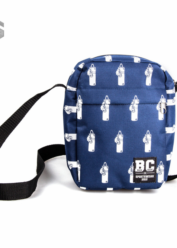 Cумочка на плечо синяя c принтом Back Court Изображение Cумочка на плечо синяя c принтом Back Court