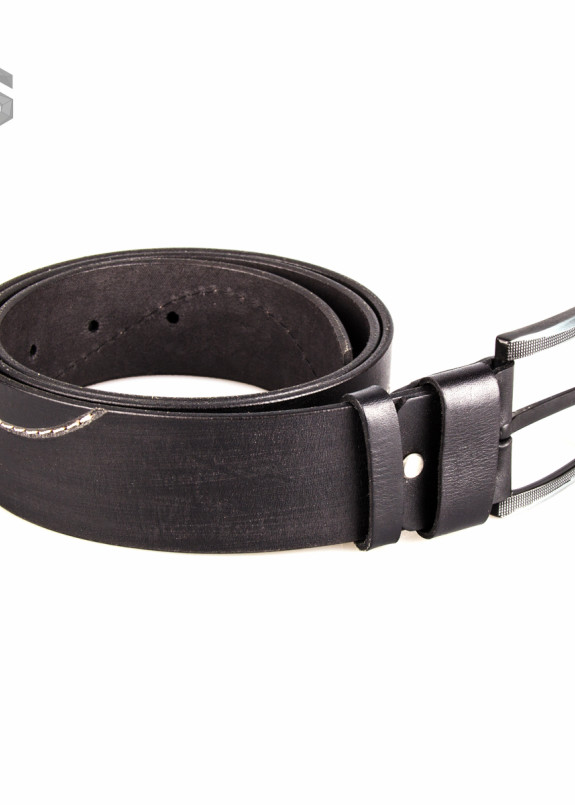 Ремень черный со строчкой волна Gonzo Изображение Ремень черный со строчкой волна Gonzo