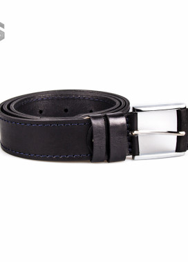 Ремень черный с синей строчкой Gonzo Изображение Ремень черный с синей строчкой Gonzo