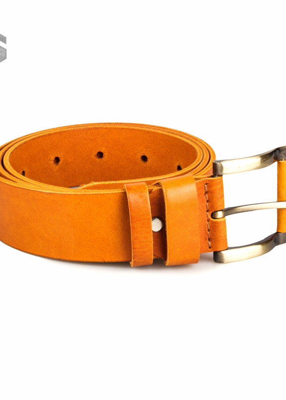 Ремень кожаный рыжий Gonzo Изображение Ремень кожаный рыжий Gonzo