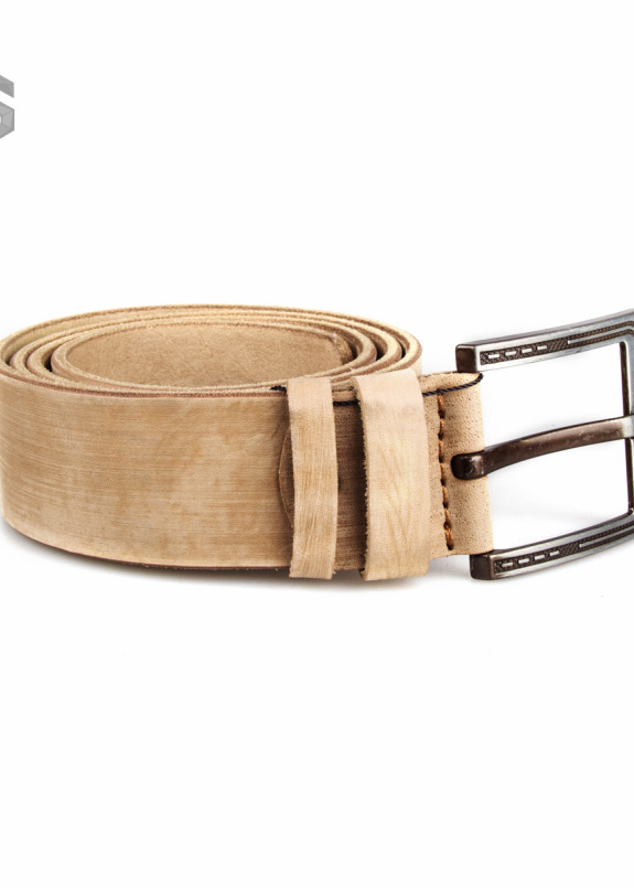 Ремень кожаный бежевый Gonzo Изображение Ремень кожаный бежевый Gonzo