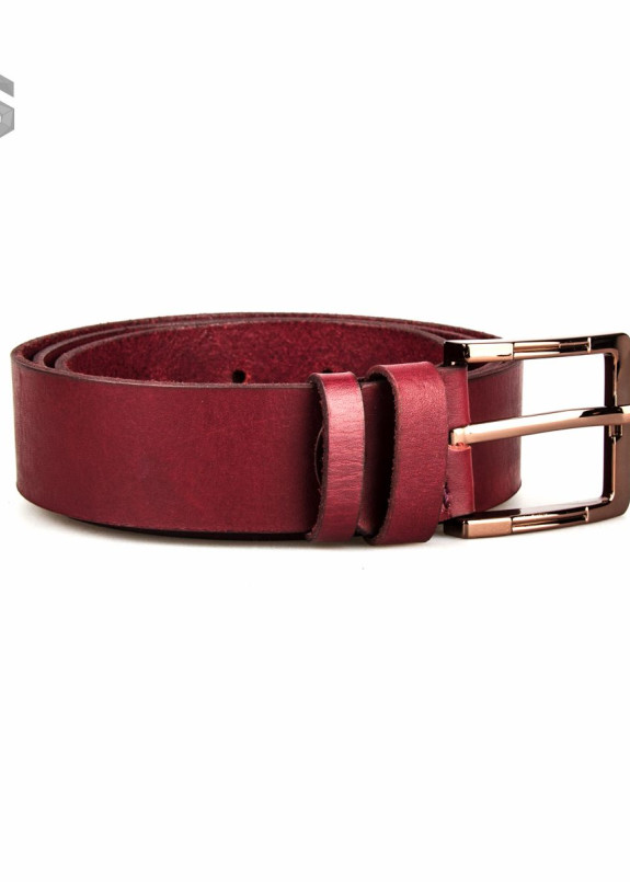 Ремень кожаный бордовый Gonzo Изображение Ремень кожаный бордовый Gonzo