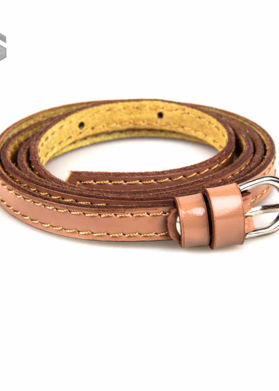 Ремень бежевый кожаный с пряжкой Gonzo Изображение Ремень бежевый кожаный с пряжкой Gonzo