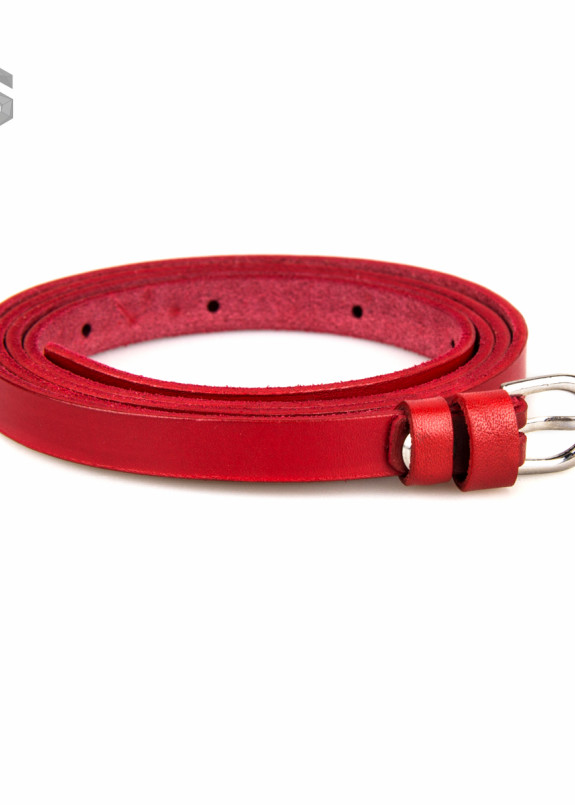 Ремень красный кожаный с пряжкой Gonzo Изображение Ремень красный кожаный с пряжкой Gonzo