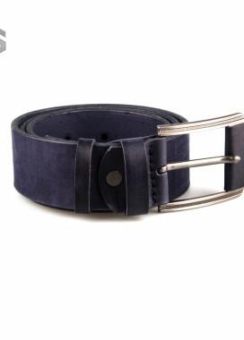 Ремень кожаный темно-синий Gonzo Изображение Ремень кожаный темно-синий Gonzo