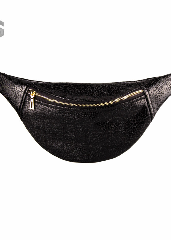 Сумка на пояс глянцевая черная Скат Mari Mir Изображение Сумка на пояс глянцевая черная Скат Mari Mir
