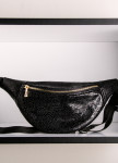 Сумка на пояс глянцевая черная Скат Mari Mir Изображение Сумка на пояс глянцевая черная Скат Mari Mir