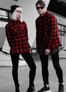 Рубашка красно-черная в клетку BlackWood Изображение Рубашка красно-черная в клетку BlackWood