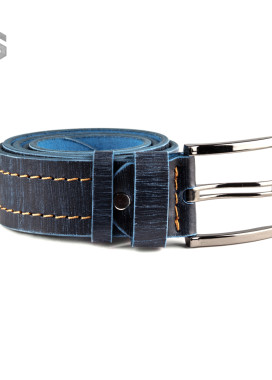 Ремень синий со строчками Gonzo Изображение Ремень синий со строчками Gonzo