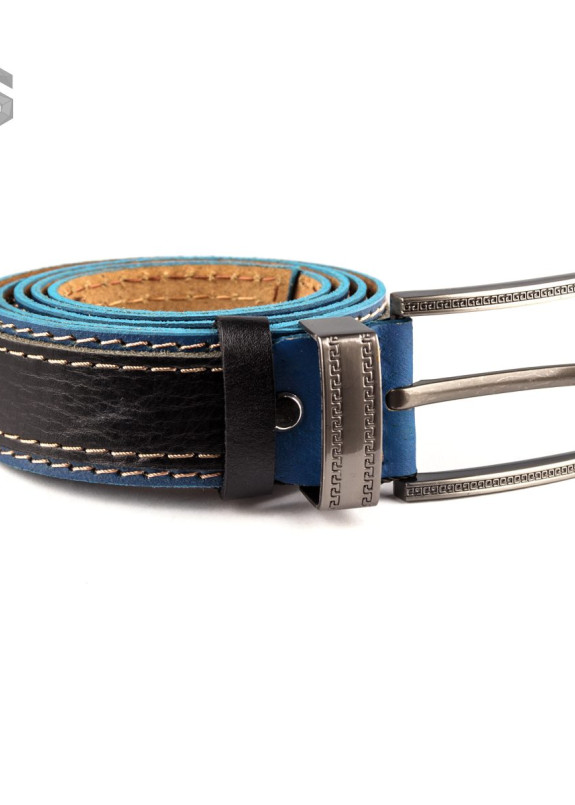 Ремень черно-синий двухслойный Gonzo Изображение Ремень черно-синий двухслойный Gonzo