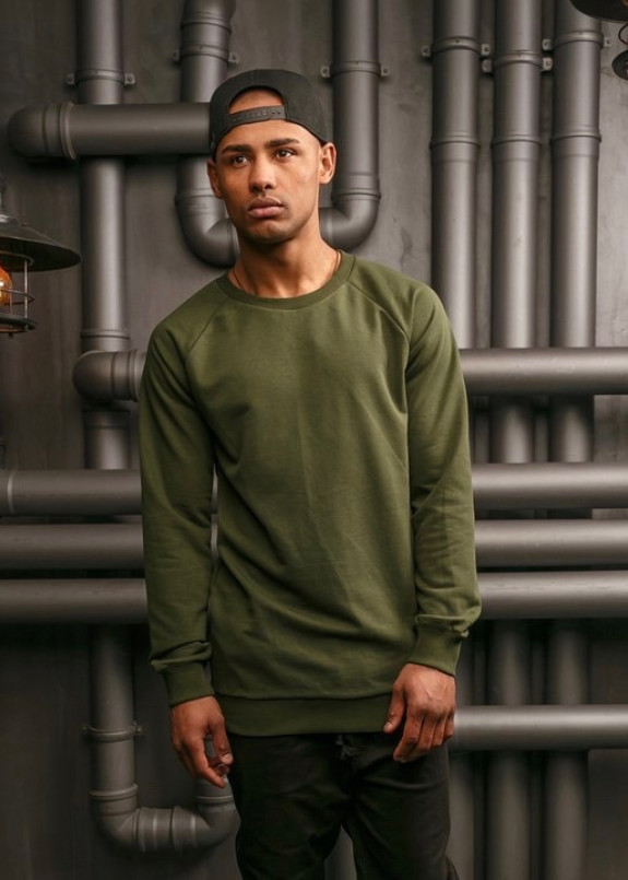 Свитшот удлиненный зеленый BLACK LIMIT Изображение Свитшот удлиненный зеленый BLACK LIMIT