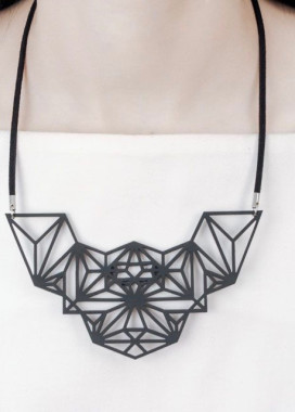 Подвеска ажурная Треугольник черная Nebula7 Изображение Подвеска ажурная Треугольник черная Nebula7