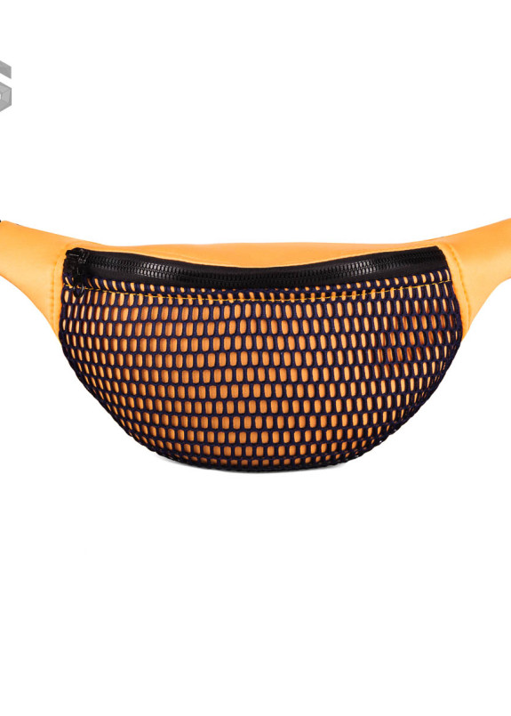 Сумка на пояс неопрен с сеткой оранжевая Mari Mir Изображение Сумка на пояс неопрен с сеткой оранжевая Mari Mir