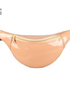 Сумка на пояс лак бежевая Mari Mir Изображение Сумка на пояс лак бежевая Mari Mir