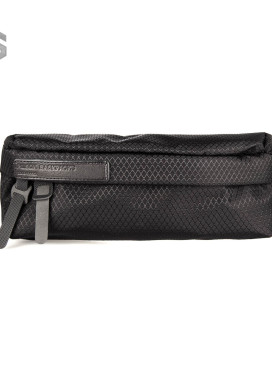 Сумка на пояс текстильная Ромб черная Pilsok Изображение Сумка на пояс текстильная Ромб черная Pilsok