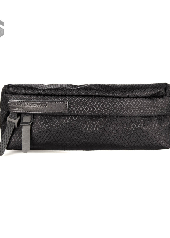 Сумка на пояс текстильная Ромб черная Pilsok Изображение Сумка на пояс текстильная Ромб черная Pilsok