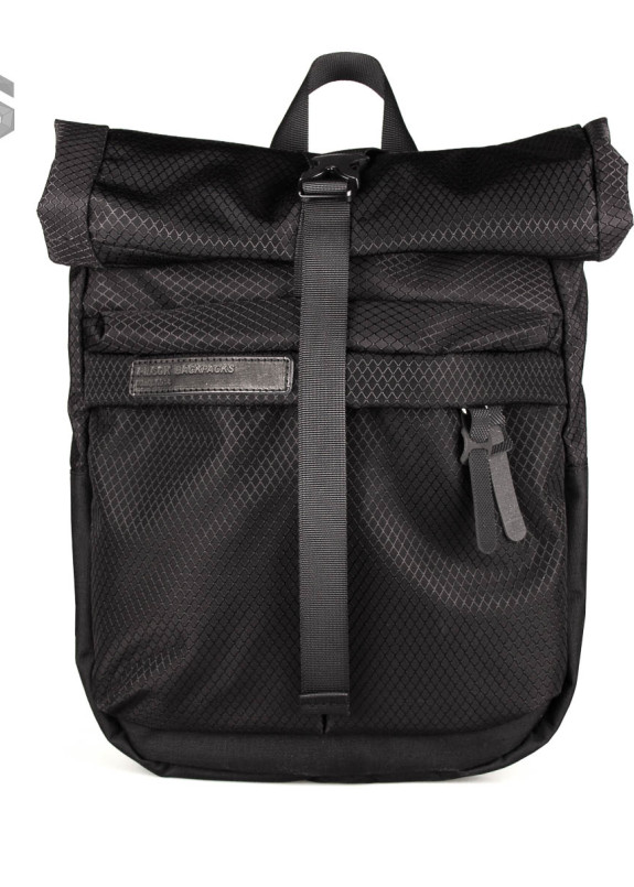 Рюкзак текстильный с накладным верхом черный Pilsok Изображение Рюкзак текстильный с накладным верхом черный Pilsok