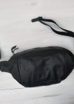 Изображение Сумка на пояс с накладным карманом черная Kogut
