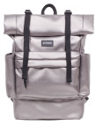 Рюкзак женский серебряного цвета Z-roll Leather ZORKO Изображение Рюкзак женский серебряного цвета Z-roll Leather ZORKO