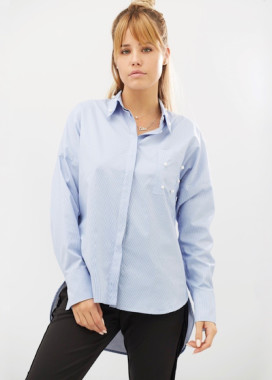 Рубашка женская голубая Beads Shirt BANG Изображение Рубашка женская голубая Beads Shirt BANG