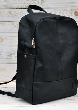Рюкзак мужской кожаный черный Kogut Изображение Рюкзак мужской кожаный черный Kogut