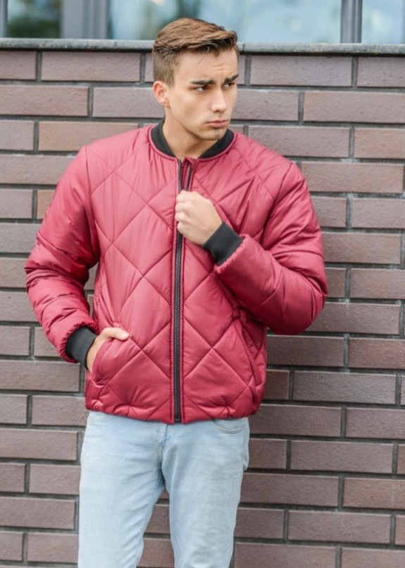 Бомбер мужской бордовый Nawski Изображение Бомбер мужской бордовый Nawski