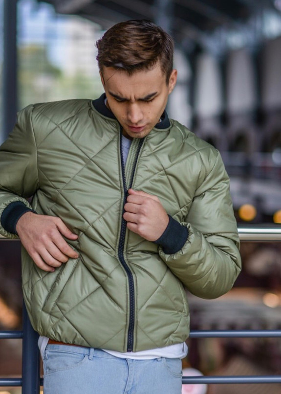 Бомбер мужской оливковый Nawski Изображение Бомбер мужской оливковый Nawski