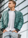 Бомбер мужской зеленый Nawski Изображение Бомбер мужской зеленый Nawski