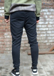 Штаны мужские с рифлением и разрезами черные Nawski Изображение Штаны мужские с рифлением и разрезами черные Nawski