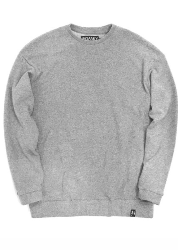 Свитшот женский меланж серый Basic Hovanky Изображение Свитшот женский меланж серый Basic Hovanky