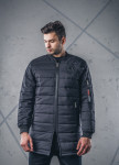 Пальто мужское утепленное черное MFStore Изображение Пальто мужское утепленное черное MFStore