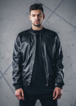Изображение Куртка из эко-кожи с перфорацией черная MFStore 