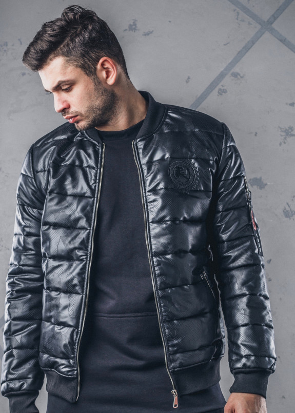 Куртка утепленная с перфорацией черная MFStore Изображение Куртка утепленная с перфорацией черная MFStore