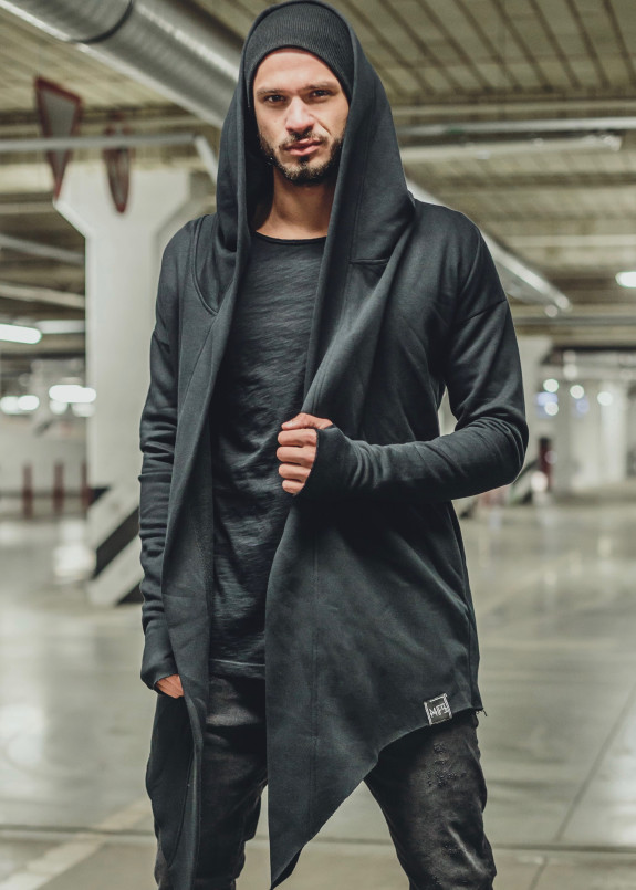 Мантия мужская асимметричная черная MFS BRAND Изображение Мантия мужская асимметричная черная MFS BRAND