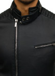 Изображение Косуха мужская с рифлением на рукавах черная MFStore 