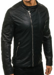 Изображение Куртка мужская из эко-кожи черная MFStore 