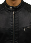 Куртка мужская с декоративной строчкой черная MFStore Изображение Куртка мужская с декоративной строчкой черная MFStore